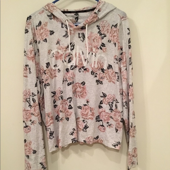Calvin Klein Tops - Calvin Klein Performance Floral Hoodie